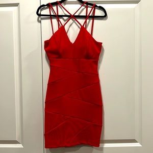 Red mini dress - Size M
